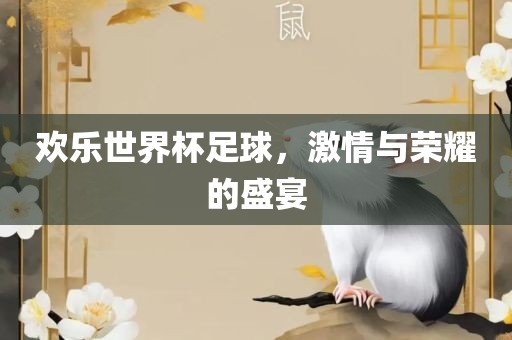 欢乐世界杯足球，激情与荣耀的盛宴