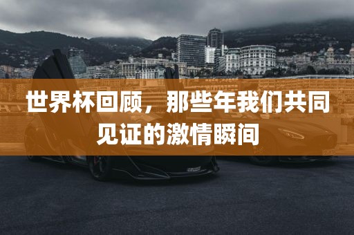 世界杯回顾，那些年我们共同见证的激情瞬间