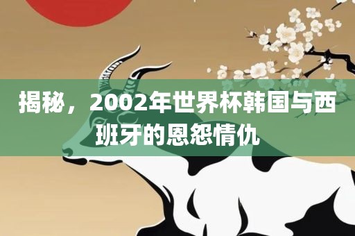 揭秘，2002年世界杯韩国与西班牙的恩怨情仇吉安市靖泰电力工程有限公司