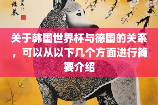关于韩国世界杯与德国的关系，可以从以下几个方面进行简要介绍