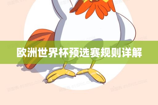 欧洲世界杯预选赛规则详解