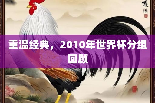 重温经典，2010年世界杯分组回顾