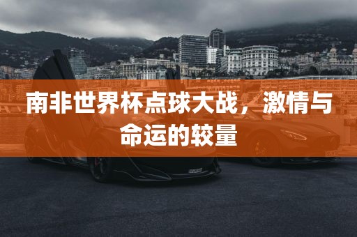 南非世界杯点球大战，激情与命运的较量