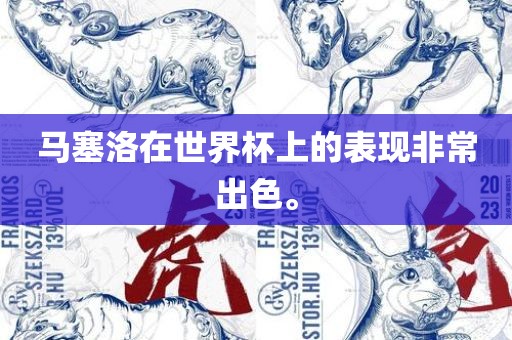 马塞洛在世界杯上的表现非常出色。