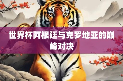 世界杯阿根廷与克罗地亚的巅峰对决吉安市靖泰电力工程有限公司