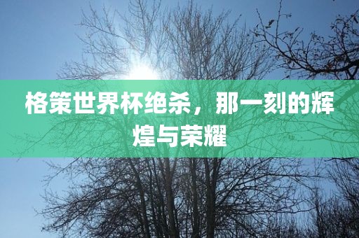 格策世界杯绝杀，那一刻的辉煌与荣耀