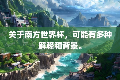 关于南方世界杯，可能有多种解释和背景。吉安市靖泰电力工程有限公司
