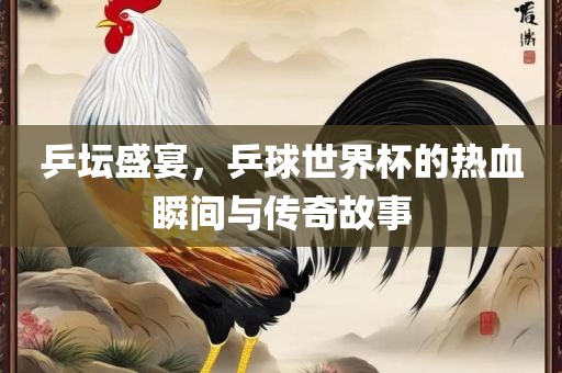 乒坛盛宴，乒球世界杯的热血瞬间吉安市靖泰电力工程有限公司与传奇故事