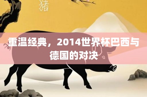 重温经典，2014世界杯巴西与德国的对决吉安市靖泰电力工程有限公司