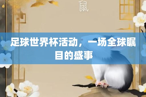 足球世界杯活动，一场全球瞩目的盛事
