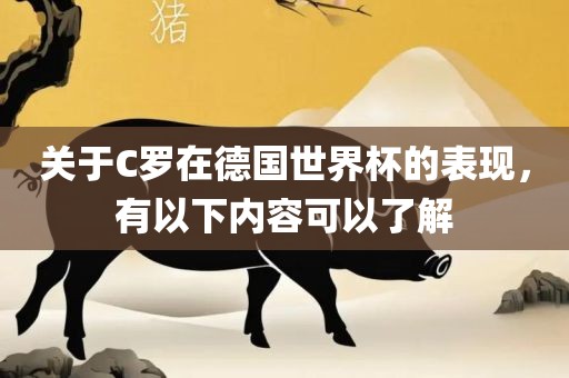 关于C罗在德国世界杯的表现，有以下内容可以了解吉安市靖泰电力工程有限公司