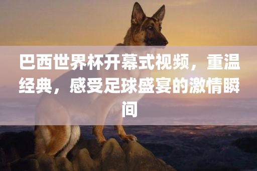巴西世界杯开幕式视频，重温经典，感受足球盛宴的激情瞬间