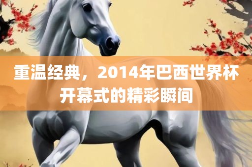 重温经典，2014年巴西世界杯开幕式的精彩瞬间