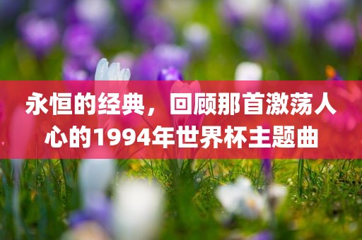 永恒的经典，回顾那首激荡人心的1994年世界杯主题曲