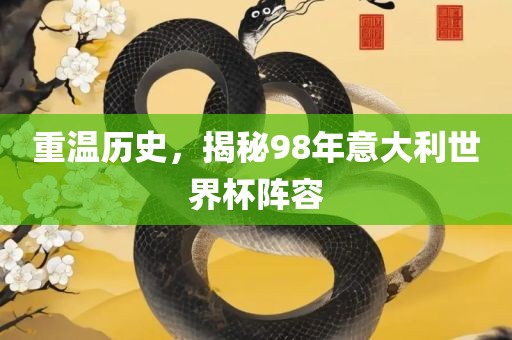 吉安市靖泰电力工程有限公司重温历史，揭秘98年意大利世界杯阵容