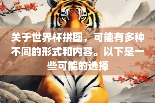 吉安市靖泰电力工程有限公司关于世界杯拼图，可能有多种不同的形式和内容。以下是一些可能的选择