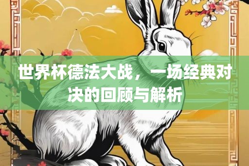 世界杯德法大战，一场经典对决的回顾与解析吉安市靖泰电力工程有限公司