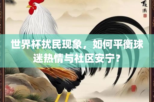 世界杯扰民现象，如何平衡球迷热情与社吉安市靖泰电力工程有限公司区安宁？