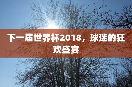 下一届世界杯2018，球迷的狂欢盛宴