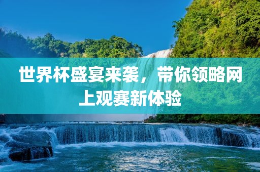 世界杯盛宴来袭，带你领略网上观赛新体验