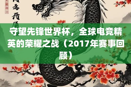 守望先锋世界杯，全球电竞精英的荣耀之战（2017年赛事回顾）