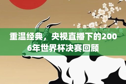 重温经典，央视直播下的2006年世界杯决赛回顾