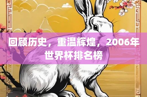 回顾历史，重温辉煌，2006年世界杯排名榜