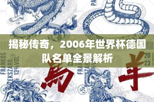 揭秘传奇，2006年世界杯德国队名单全景解析