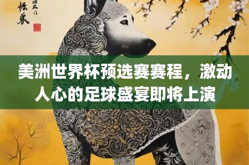美洲世界杯预选赛赛程，激动人心的足球盛宴即将上演