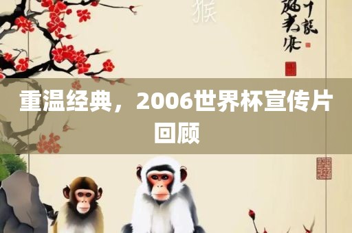 重温经典，2006世界杯宣传片回顾
