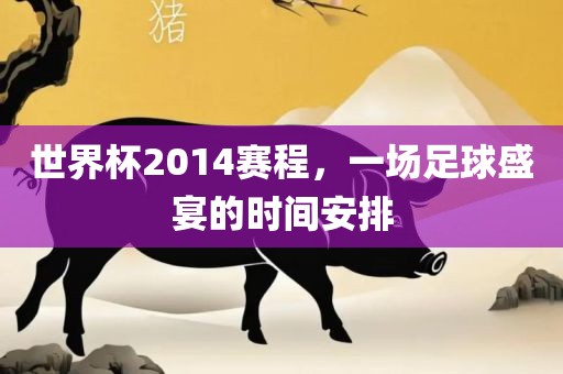 世界杯2014赛程，一场足球盛宴的时间安排