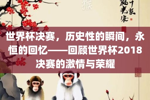 世界杯决赛，历史性的瞬间，永恒的回忆——回顾世界杯2018决赛的激情与荣耀