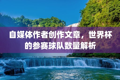 自媒体作者创作文章，世界杯的参赛球队数量解析