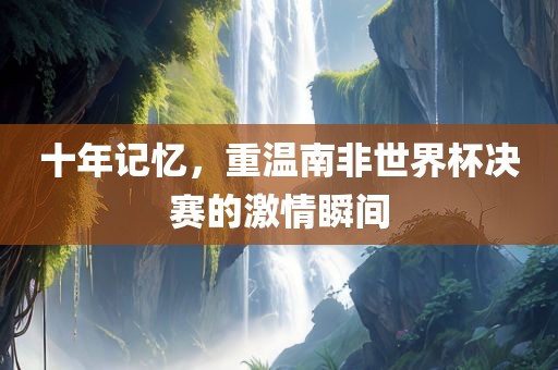 十年记忆，重温南非世界杯决赛的激情瞬间