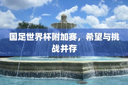 国足世界杯附加赛，希望与挑战并存