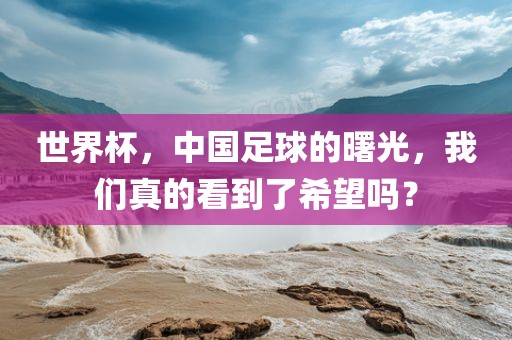世界杯，中国足球的曙光，我们真的看到了希望吗？