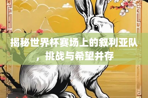 揭秘世界杯赛场上的叙利亚队，挑战与希望并存