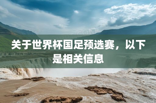 关于世界杯国足预选赛，以下是相关信息
