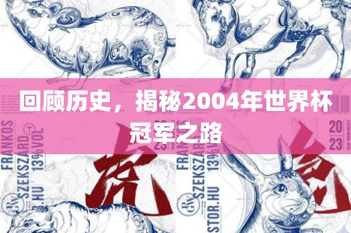 回顾历史，揭秘2004年世界杯冠军之路