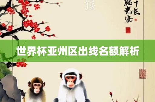 世界杯亚州区出线名额解析