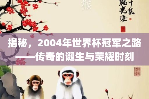 揭秘，2004年世界杯冠军之路——传奇的诞生与荣耀时刻