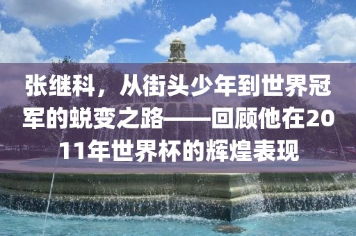 张继科，从街头少年到世界冠军的蜕变之路——回顾他在2011年世界杯的辉煌表现