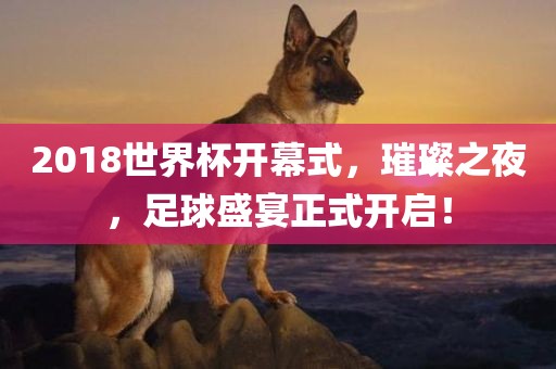 2018世界杯开幕式，璀璨之夜，足球盛宴正式开启！