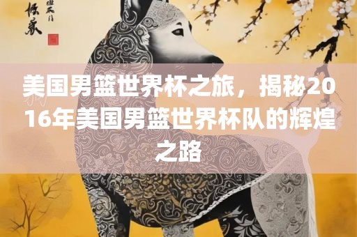 美国男篮世界杯之旅，揭秘2016年美国男篮世界杯队的辉煌之路
