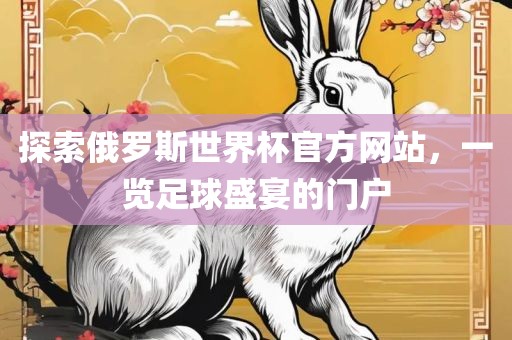 探索俄罗斯世界杯官方网站，一览足球盛宴的门户