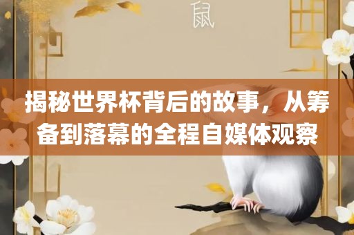 揭秘世界杯背后的故事，从筹备到落幕的全程自媒体观察