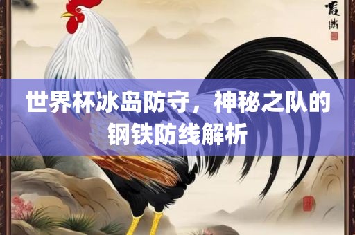 世界杯冰岛防守，神秘之队的钢铁防线解析