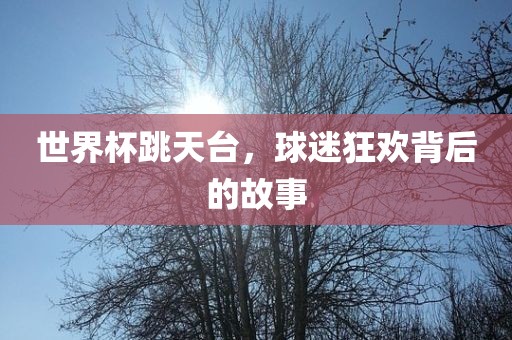世界杯跳天台，球迷狂欢背后的故事