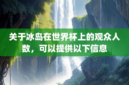 关于冰岛在世界杯上的观众人数，可以提供以下信息