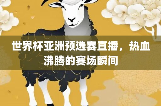 世界杯亚洲预选赛直播，热血沸腾的赛场瞬间